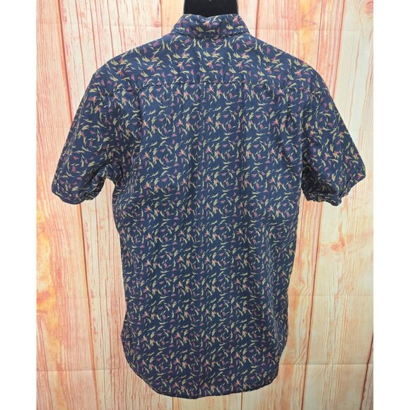 RVCA Mens Slim Fit Short Sleeve Cotton Shirt Large 100% Cotton - Picture 2 of 8